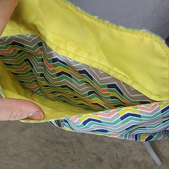 Kavu Mini Crossbody Bag Zig Zag Chevron Arrows Multicolor Purse - Picture 4 of 7